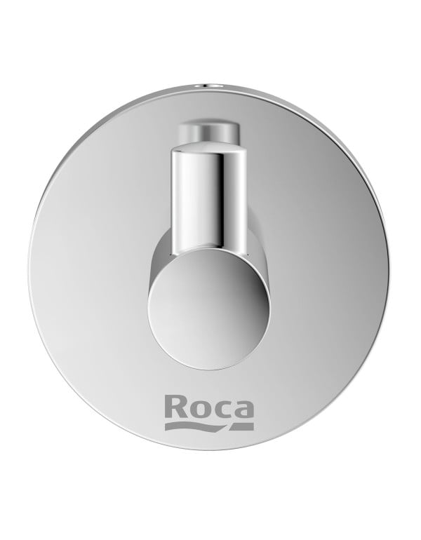 Cabide de Parede em Metal Cromado Linha Roca City com Fixacao Oculta B5003E7CR0