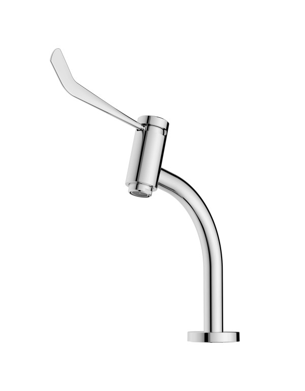 Torneira para Lavatorio de Mesa Bica Baixa com Alavanca Alongada Ergonomica PCD Linha Acesso Roca Acabamento Cromado B5007CXCR0