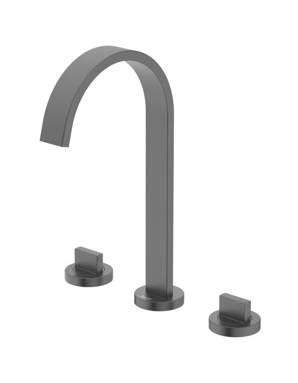 Misturador Para Lavatório De Mesa 3 Furos Bica Al...