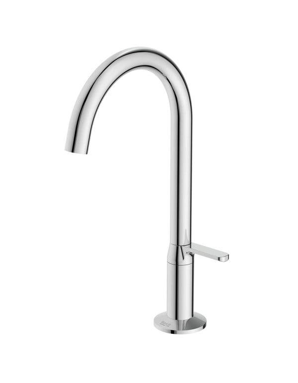 Torneira para Lavatorio de Mesa Bica Baixa com Cartucho Ceramico e Arejador Linha Celite Roca Design Cromado B5013CGCR0