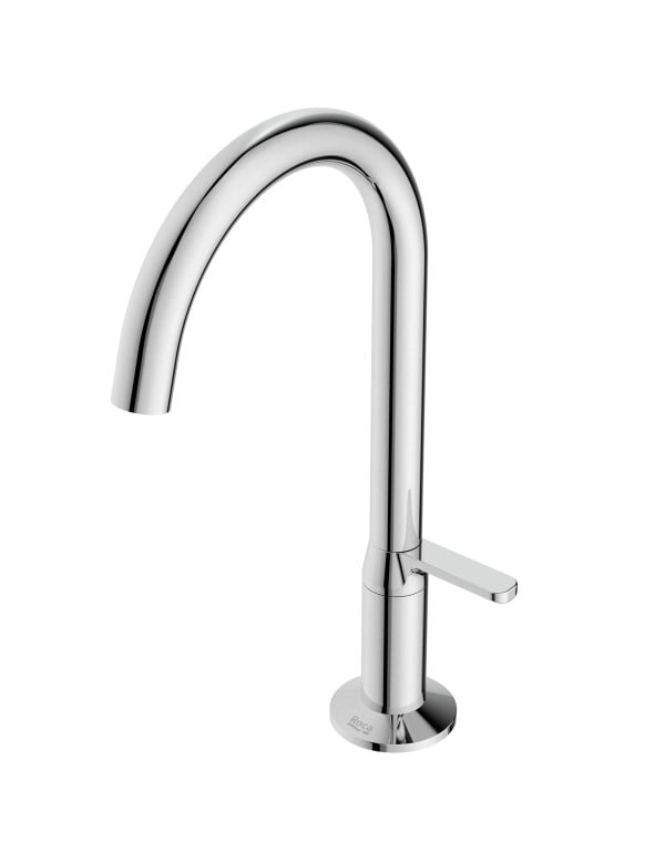 Torneira para Lavatorio de Mesa Bica Baixa com Cartucho Ceramico e Arejador Linha Celite Roca Design Cromado B5013CGCR0