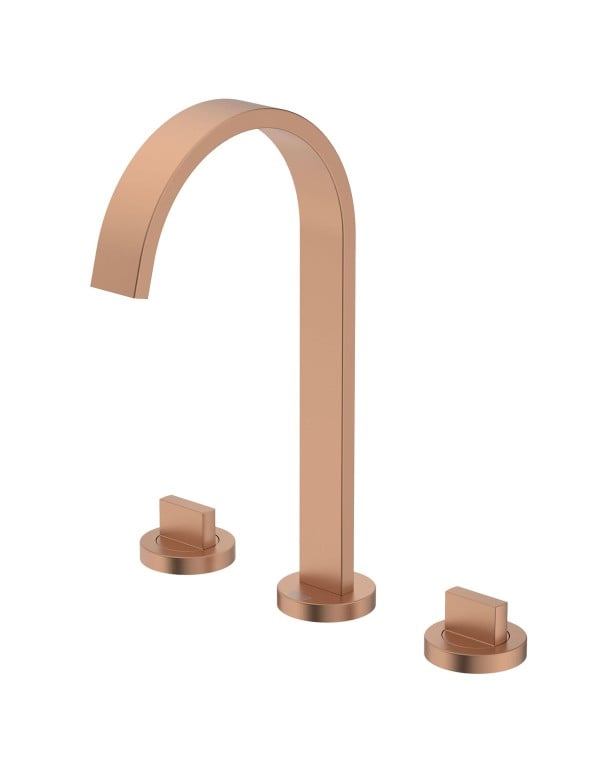 Misturador Para Lavatório De Mesa 3 Furos Bica Alta Com..