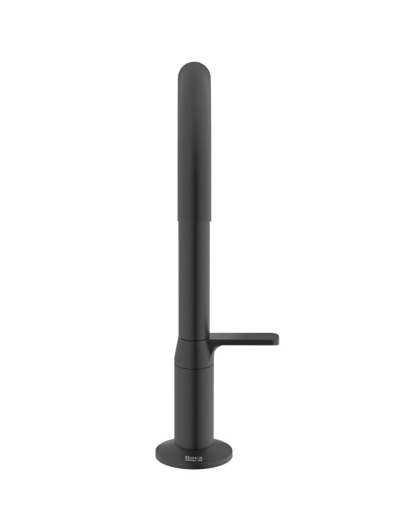 Torneira para Lavatorio de Mesa Bica Baixa com Cartucho Ceramico e Arejador Linha Celite Roca Design Preto Matte Black B5022CGR00