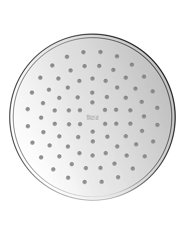 Chuveiro de Parede Formato Redondo com Crivo de Cento e Vinte Milimetros Articulado e Braço Cilindrico Acabamento Cromado Brilhante Linha Basic Roca B5026C7CRB