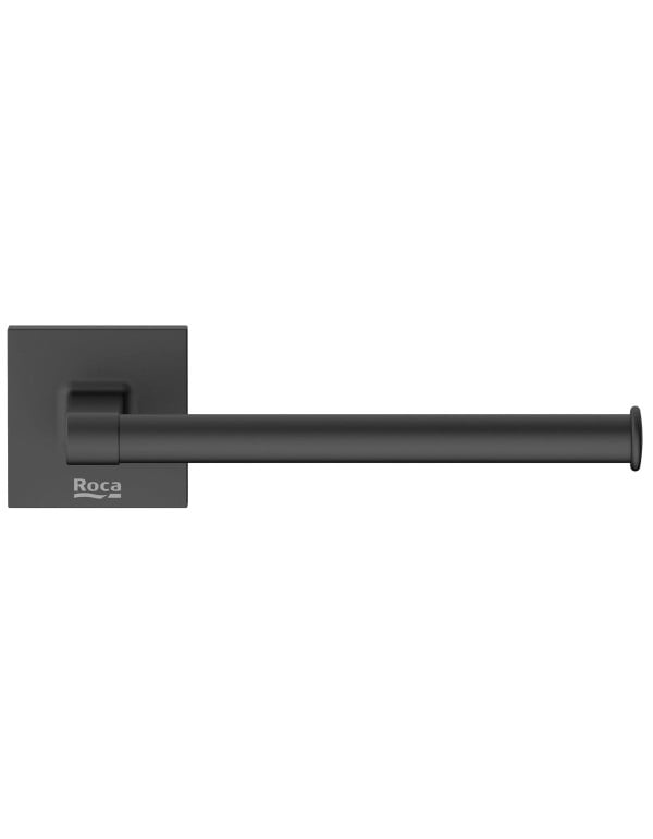 Papeleira de Parede em Metal com Fixacao Oculta Linha Celite Roca Up Preto Matte Black B5036CL0R0