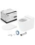 Kit Completo de Bacia Convencional Inspira Round Blanco Mate com Assento Termofixo Roca C378727004