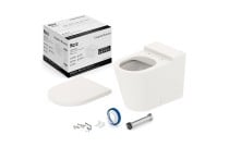 Kit Completo de Bacia Convencional Inspira Round Beige com Assento Termofixo Roca C378727005