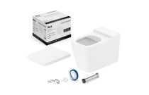 Kit Completo de Bacia Convencional Inspira Square Blanco Mate com Assento Termofixo Roca C378727009