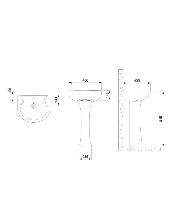 Coluna Para Lavatório Celite Saveiro Branco 1022010010300