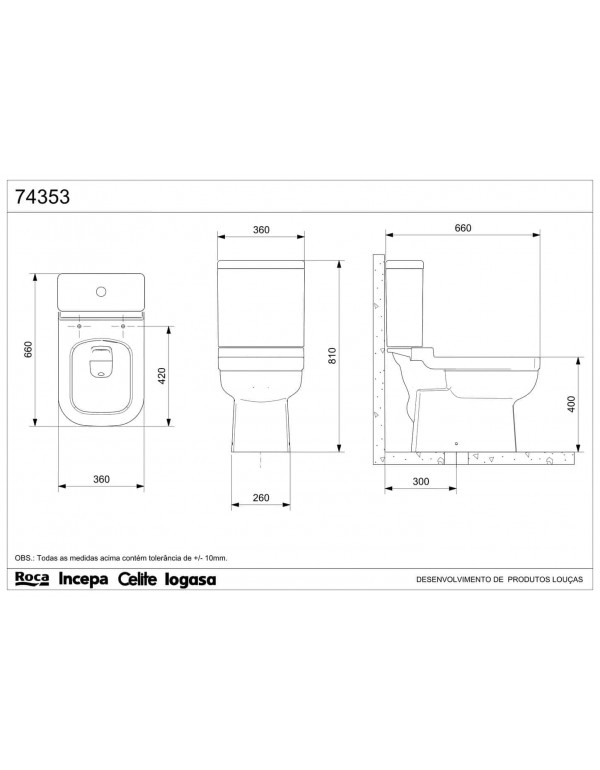 Bacia Para Caixa Acoplada Celite Elite Matte Black 1743530080300