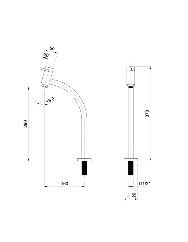 Torneira Para Lavatório De Mesa Bica Alta Celite Basic Cromado B5001C7CRB
