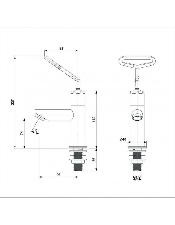 Torneira Para Lavatório De Mesa Aut. Alavanca Celite Ecopress Cromado B5003COCR0