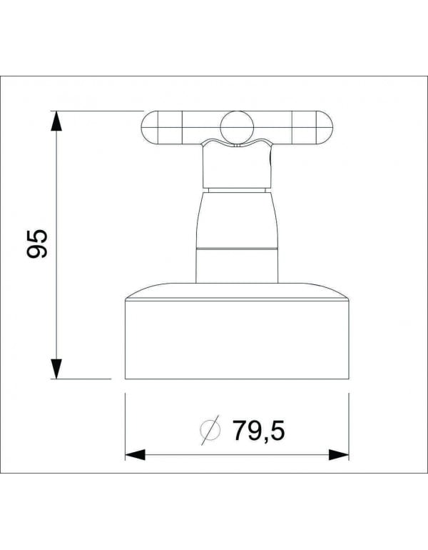 Acabamento De Registro Para Base Reforma De 1.1/4 E 1.1/2" Celite Cross Cromado B5017F6CR0