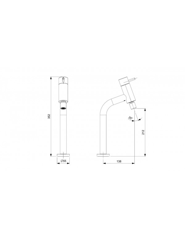 Monocomando Para Cozinha De Mesa Bica Alta Com Arejador Articulado Celite Basic Cromado B5021C7CR0