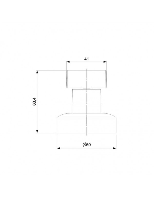 Acabamento De Registro Para Base Reforma 1/2, 3/4, 1 Celite Flow Rose Gold Matte B5025F3R20