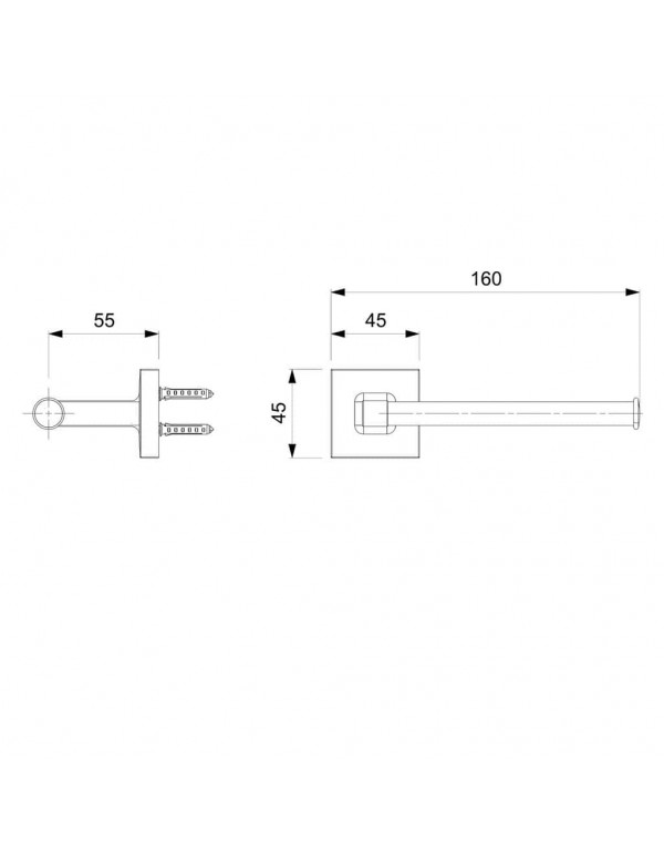 Papeleira Celite UP Preto Matte B5036CL0R0