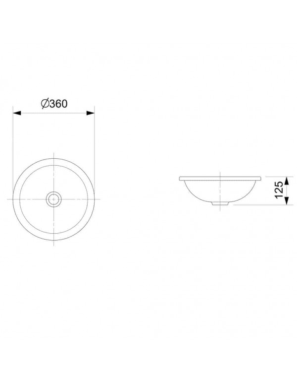 Cuba Sobrepor/Embutir Redonda 360 Diametro Incepa By Roca Branco 1101600017100