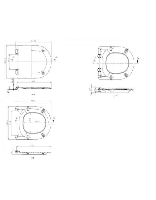 Assento Original Com Softclose® Roca Neo Branco 3369830010100