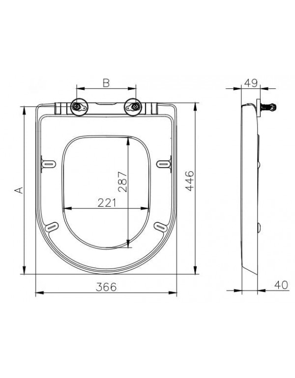 Assento Original Quick Release Com Queda Amortecida Roca Nexo Branco A80164A004