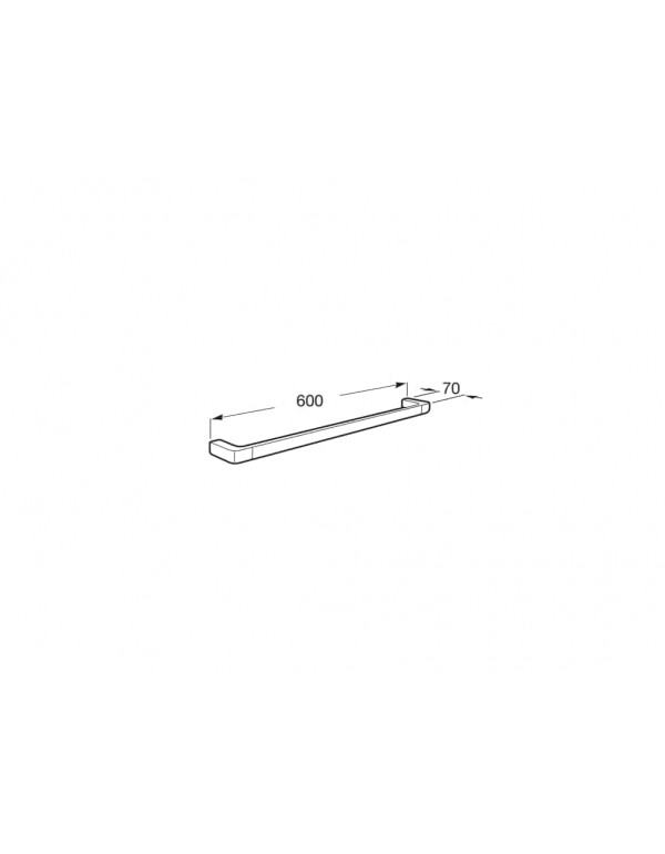 Toalheiro De Barra 600 Mm Roca Tempo Rose Gold A817030RG0
