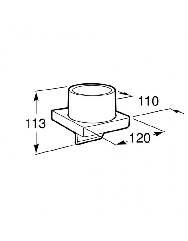 Dispenser Para Sabonete Liquido Roca Tempo Cromado A817372001