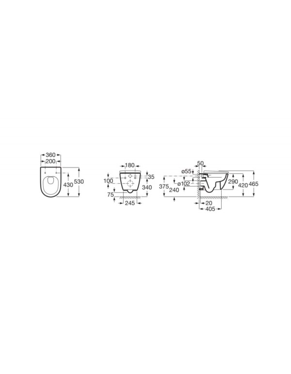 Bacia Suspensa Roca Ona Branco B346687000