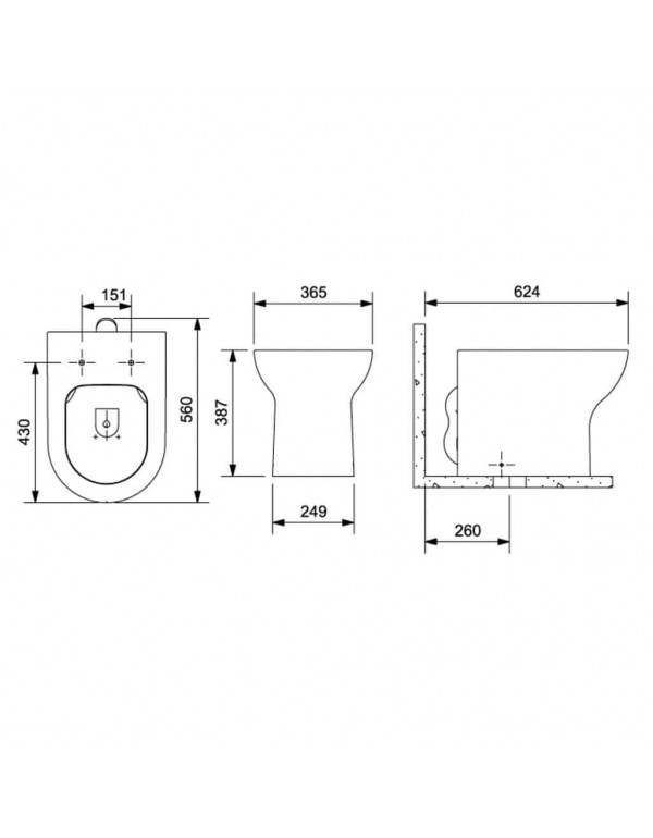 Kit De Bacia Convencional Com Assento Termofixo E Itens De Instalação Roca Nexo Branco C343727001