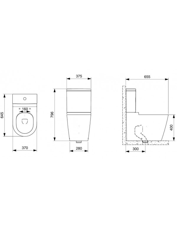 Conjunto Bacia Com Caixa Acoplada Roca Inspira Round Branco C378770001