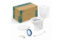 Kit De Bacia Com Caixa Acoplada 3/6L E Itens De Instalação Celite Saveiro Branco 1027230010300