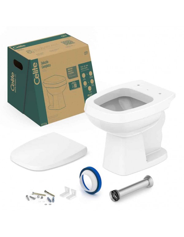 Kit De Bacia Convencional E Itens De Instalação Celite ..