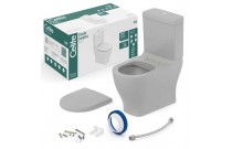 Kit De Bacia Com Caixa Acoplada E Itens De Instalação Celite Slim Stone 1327230070308