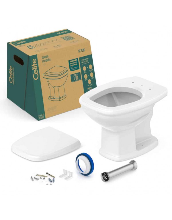 Kit De Bacia Convencional Assento PP Softclose E I...