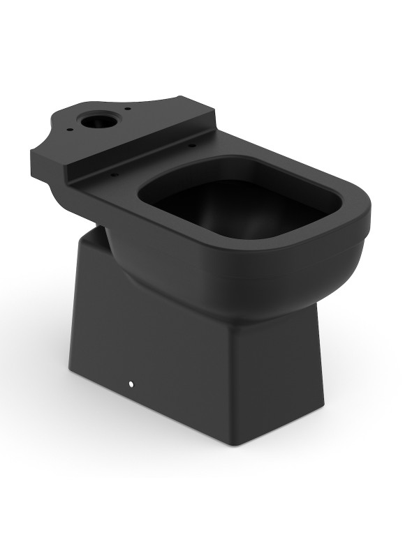 Bacia Para Caixa Acoplada Celite Elite Matte Black 1743..