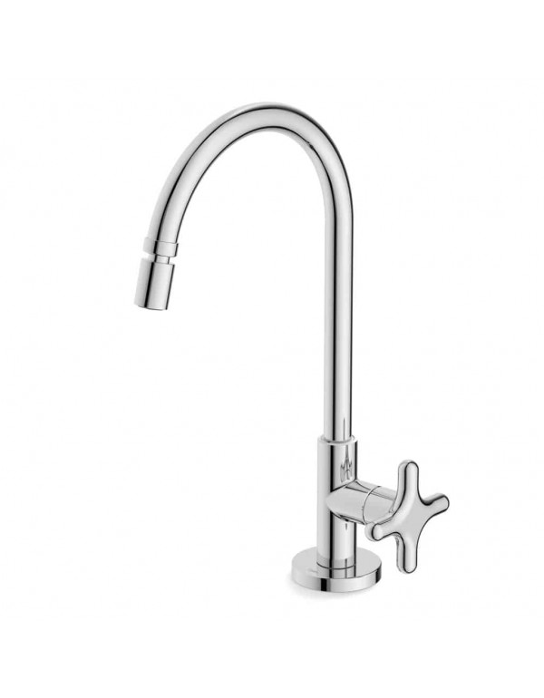 Torneira Para Cozinha De Mesa Com Bica Móvel E Ar...