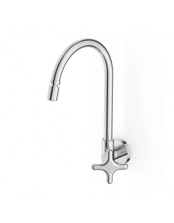 Torneira Para Cozinha De Parede Com Bica Móvel E ...
