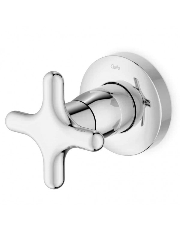 Acabamento De Registro Para Base Reforma De 1/2, 3/4 E 1" Celite Cross Cromado B5015F6CR0