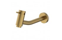 Torneira Para Lavatório De Parede Celite Basic Gold Matte B5057C7R1B