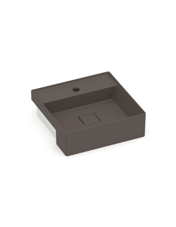 Cuba De Semi Encaixe 400X400 Com Mesa Roca T10 Ter...