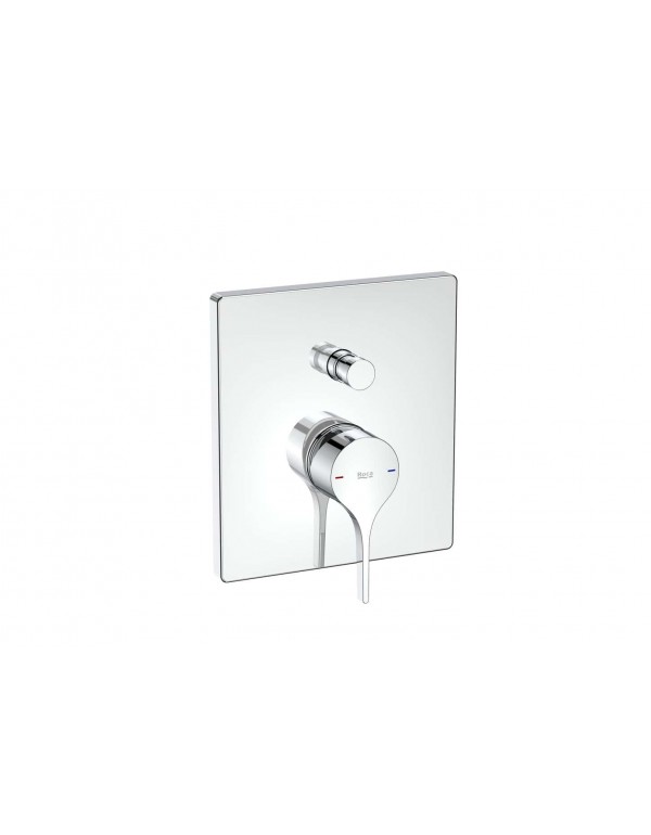Acabamento Para Monocomando De Banheira E Chuveiro (Com Desviador) Para Roca Box Roca Insignia Cromado A5A0B3AC0C