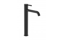 Monocomando Para Lavatorio De Mesa Bica Alta Roca Ona Matte Black A5A349ENBC