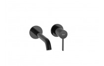 Monocomando Para Lavatorio De Parede Roca Ona Titanium Black A5A359ECN0