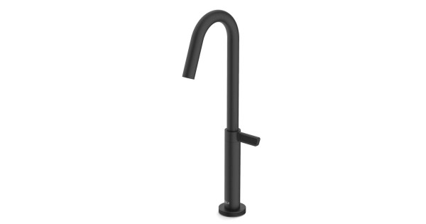 Torneira Para Lavatório De Mesa Bica Alta Roca Logic Preto