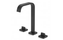 Misturador Para Lavatório De Mesa De Bica Alta Com Valvula Virtus Matte Black A5A449DNBC