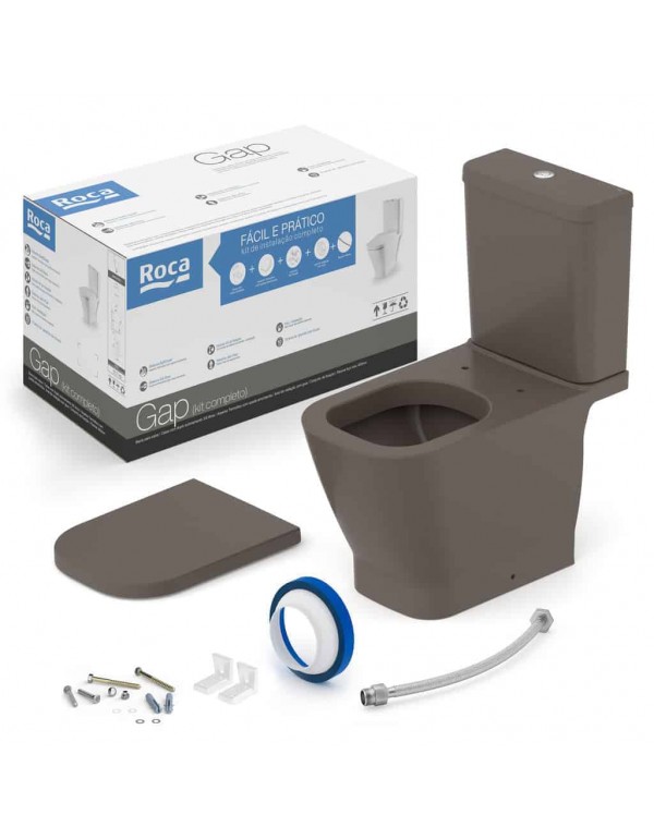 Kit De Bacia Com Caixa Acoplada E Itens De Instala...
