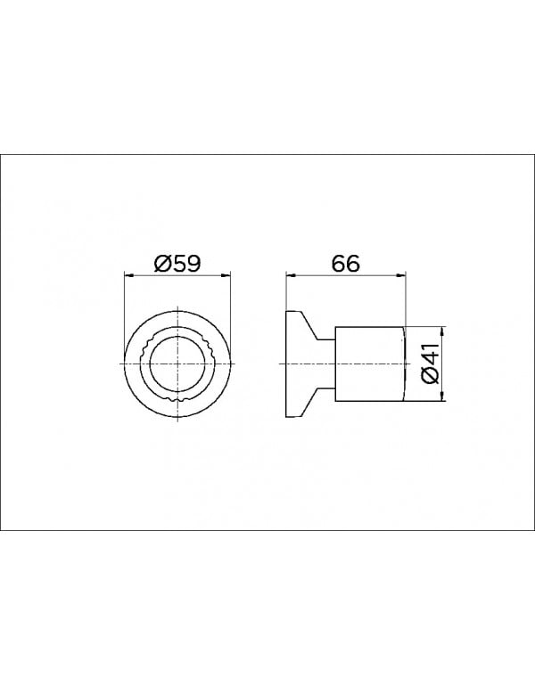 Acabamento para registro DocolBase 1/2", 3/4" e 1" Docol Itapema Bella cromado 00162660