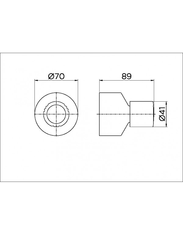 Acabamento para registro base Deca 1.1/4" e 1.1/2" Docol Itapema Bella cromado 00162960