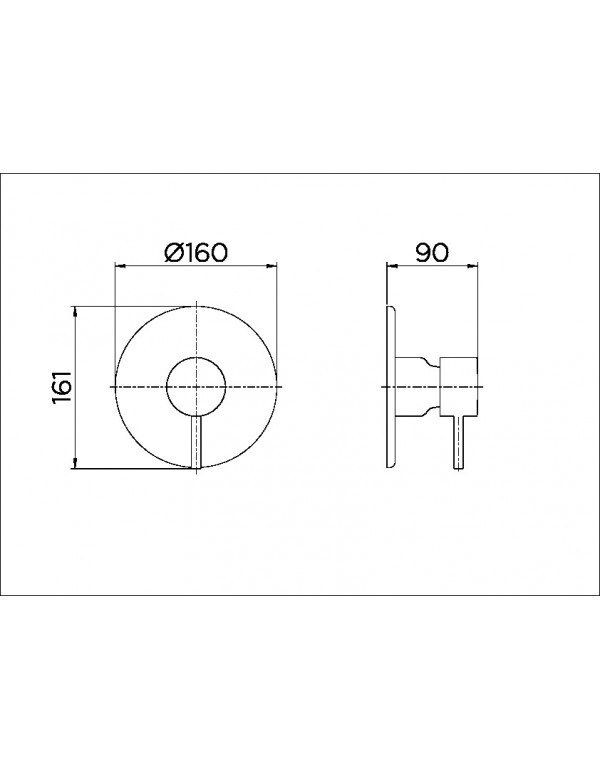 Acabamento monocomando para chuveiro baixa pressão 3/4" Docol Monet Cromado 00421606