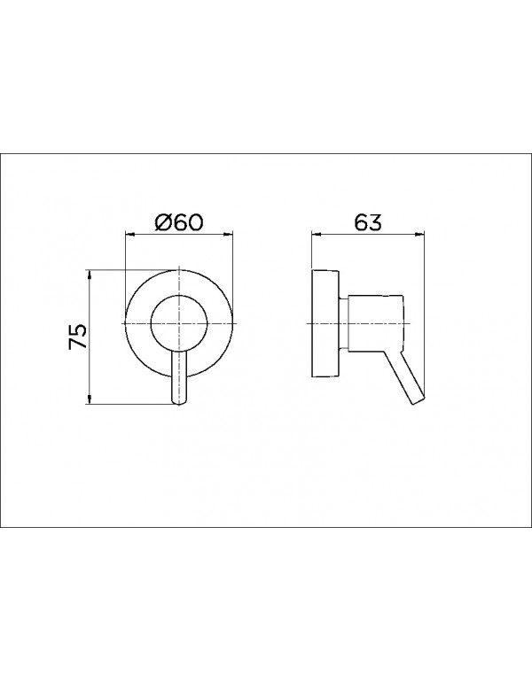 Acabamento para registro DocolBase 1/2", 3/4" e 1" Docol Lóggica cromado 00494106