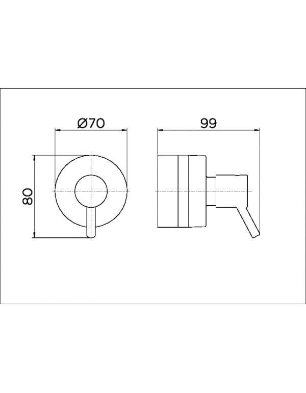 Acabamento para registro base Deca 1.1/4" e 1.1/2" Docol Lóggica cromado 00494406