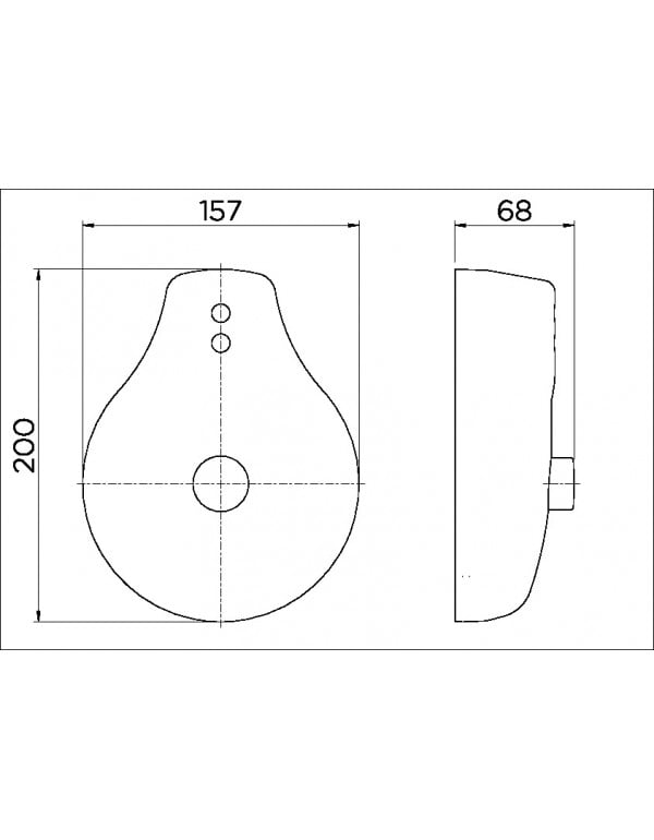 Acabamento para válvula de descarga Sensor Docol 00503806